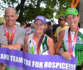Team Tri for Hospice at the Ironman Chamionship Race Team Tri for Hospice at the Ironman Chamionship Race